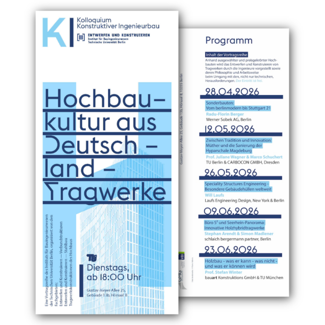 Hochbaukultur aus Deutschland – Tragwerke im Fokus einer Vortragsreihe an der TU Berlin