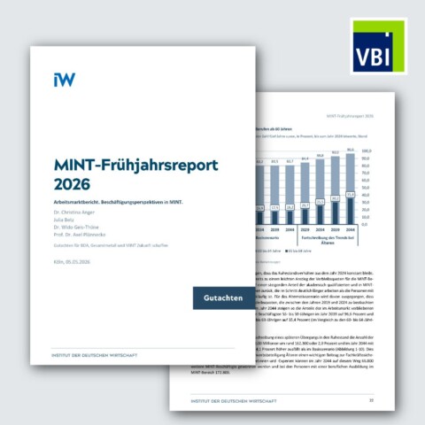 MINT-Frühjahrsreport 2026: Fachkräftemangel bremst Bau, Infrastruktur und Klimaschutz