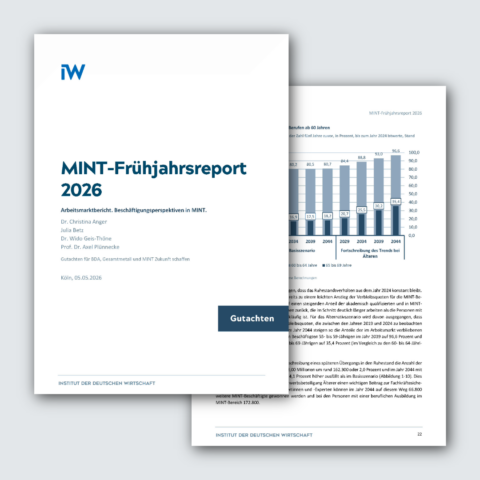 MINT-Frühjahrsreport 2026: Fachkräftemangel bremst Bau, Infrastruktur und Klimaschutz