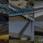 Fotocollage der sechs nominierten Bauwerke für den Deutschen Brückenbaupreis 2027